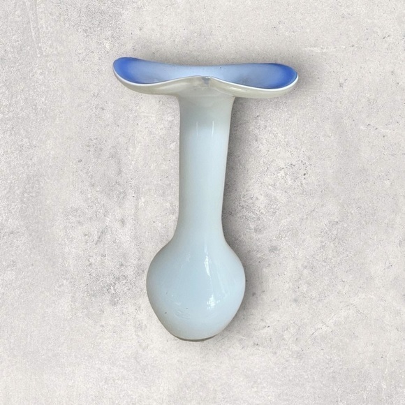 VINTAGE Jack In The Pulpit Cased Art Glass Vase - Picture 5 of 6